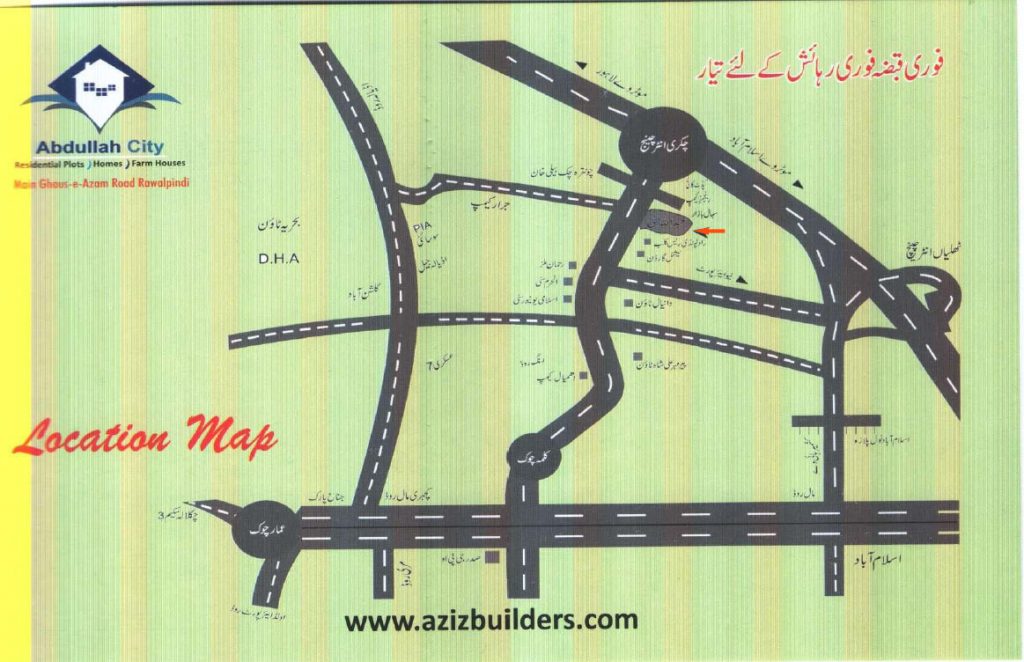 Map Abdullah City